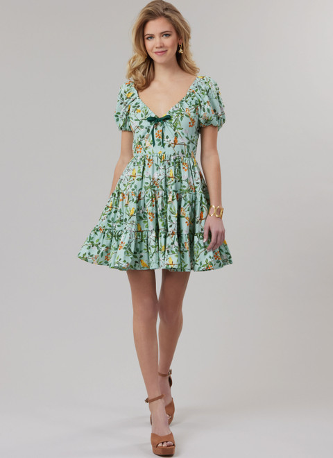 McCall's M8575 | McCall's Sewing Pattern Misses' Dress with Sleeve and Length Variations