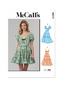 McCall's M8575 | McCall's Sewing Pattern Misses' Dress with Sleeve and Length Variations | Front of Envelope
