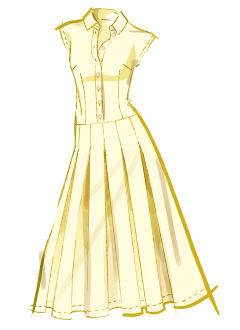 McCall's M8576 | McCall's Sewing Pattern Misses' Dress with Sleeve and Length Variations