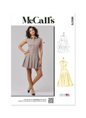 McCall's M8576 | McCall's Sewing Pattern Misses' Dress with Sleeve and Length Variations | Front of Envelope