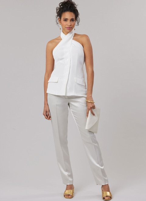 McCall's M8579 | McCall's Sewing Pattern Misses' Top in Two Lengths