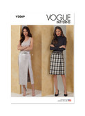 Vogue Patterns V2069 | Misses' Skirt in Two Lengths | Front of Envelope