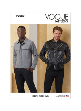 Vogue Patterns V2080 | Men's Jackets | Front of Envelope