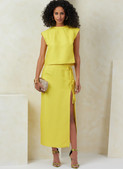 Vogue Patterns V2096 | Vogue Patterns Misses' Top and Skirt