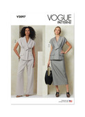 Vogue Patterns V2097 | Vogue Patterns Misses' Top, Skirt and Pants | Front of Envelope