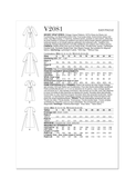 Vogue Patterns V2081 | Misses' Wrap Dress by Diane Von Furstenberg | Back of Envelope
