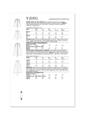 Vogue Patterns V2095 | Vogue Patterns Misses' Skirt in Two Lengths | Back of Envelope