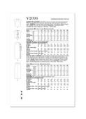 Vogue Patterns V2096 | Vogue Patterns Misses' Top and Skirt | Back of Envelope