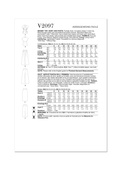 Vogue Patterns V2097 | Vogue Patterns Misses' Top, Skirt and Pants | Back of Envelope